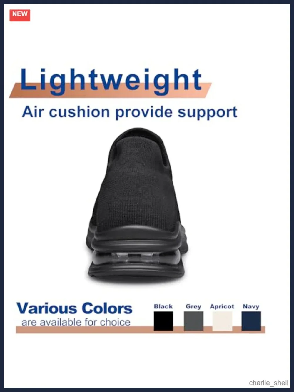 Mens Slip On Lightweight Walking Shoes Breathable Athletic Sneakers
